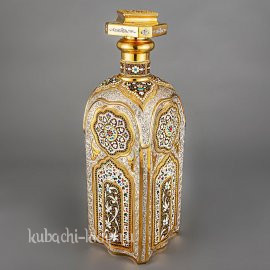 Эксклюзивный графин(штоф) с позолотой и эмалью - гр050