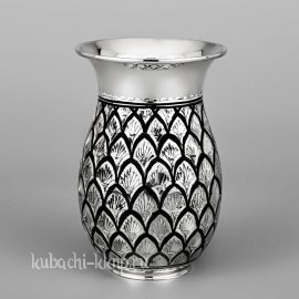 Стакан серебряный «Чешуя» - ст082