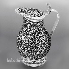 Серебряный кувшин с крышкой «Краса» - кв138