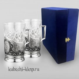 Набор серебряных подстаканников 