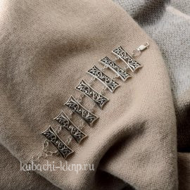 Этнический браслет на руку из серебра 925 пробы - бр1000