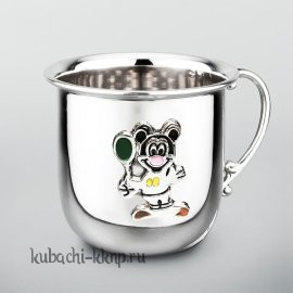 Детская серебряная кружка 