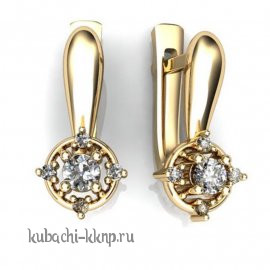 Золотые серьги 