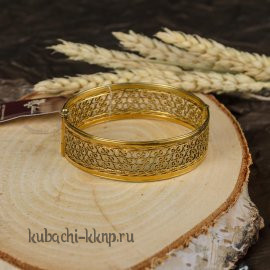 Серебряный браслет с позолотой 