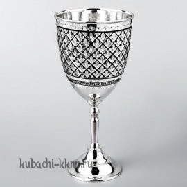 Большой серебряный бокал для вина 