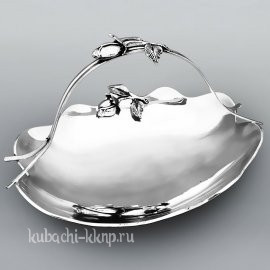 Большая серебряная конфетница 