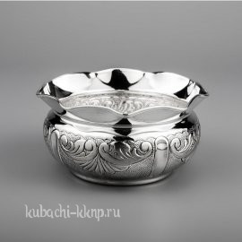 Серебряная конфетница  с чернением - КФ191