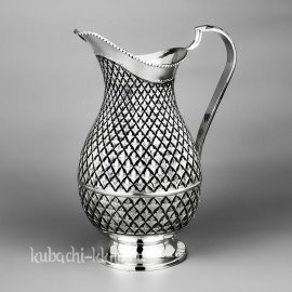 Серебряный кувшин с капельками черни, 1,45л - кв096