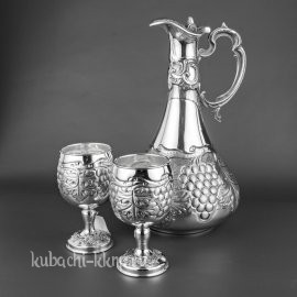 Серебряный набор для вина  - вн06