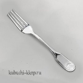 Серебряная столовая строгая вилка - В009