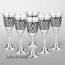 Набор серебряных рюмок для водки 