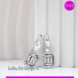 Серьги из серебра 925 пробы «Кубачи» - яс9