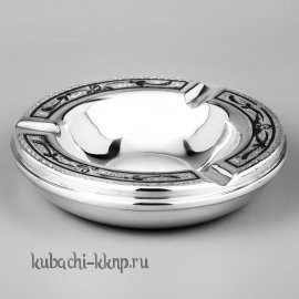 Пепельница серебро - п0003
