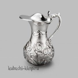 Авторский серебряный кувшин с откидной крышкой 