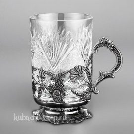 Цветочный ажурны подстаканник, 230 мл - пд014