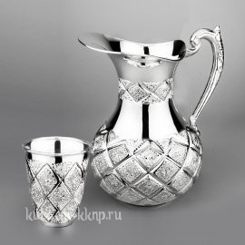 Серебряный набор для воды «Лазер» - ндв039