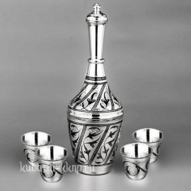 Набор для водки или коньяка из серебра 