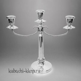 Серебряный подсвечник на три свечи - пдсв20