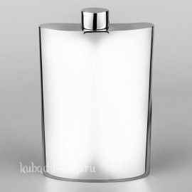 Серебряная фляга «Глянец» - фл019м