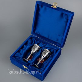Набор серебряных рюмок для водки Кубачи - р096-2
