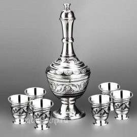 Коньячный набор из серебра 