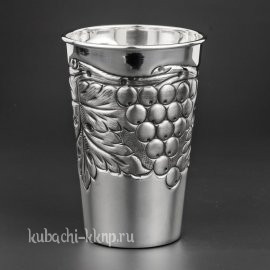 Серебряный стакан «Виноград» - ст07