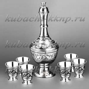 Коньячный набор из серебра  Коньячный набор из серебра