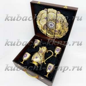 Набор для воды из серебра с позолотой 