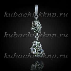 Подвеска в единственном экземпляре с натуральным пиритом серебро - подв14