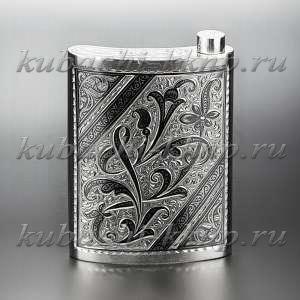 Фляжка из серебра кубачинская - фл0006