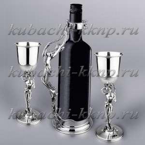 Изящный серебряный набор для вина - вн09