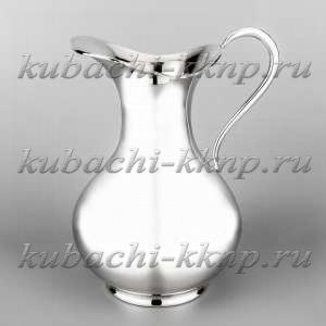 Серебряный кувшин для воды «Глянец» - кв106