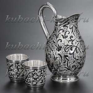 Серебряный набор для воды  - ндв025