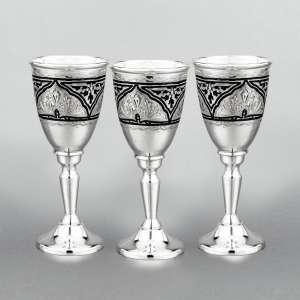 Набор серебряных рюмок «На троих» - рмк0001-3