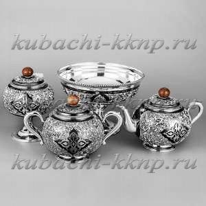 Чайный набор из серебра «Грация» - чср021