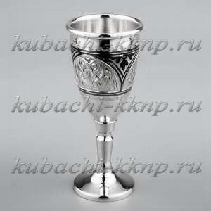 Серебряная рюмка на красивой ножке - Р090