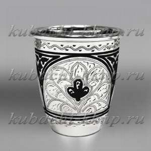 Серебряная стопка без ножки с гравировкой - СТП064