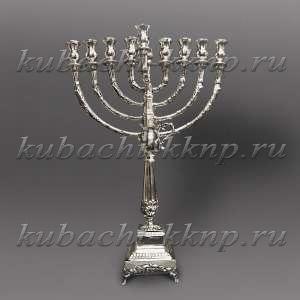 Литой оригинальный серебряный подсвечник - пдс03