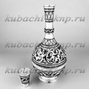 Серебряный графин для питья «Эгоист» - гр059