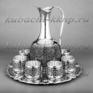 Серебряный набор для коньяка , 1500 мл и 175 мл - вс007