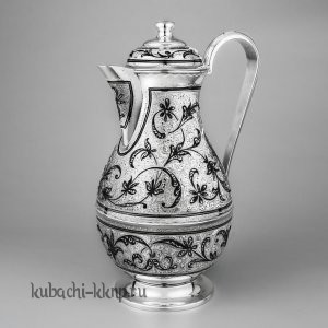 Кубачинский кувшин для воды серебряный - кв00035