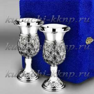 Серебряный набор из двух бокалов 