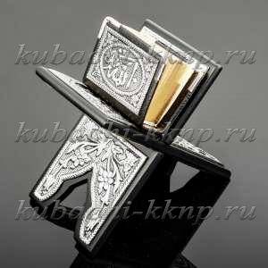 Коран в серебре на подставке для чтения - Кор09ср