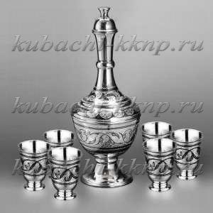 Серебряный набор для водки, виски или коньяка  Серебряный набор для водки, виски или коньяка