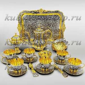 Чайный сервиз из серебра 