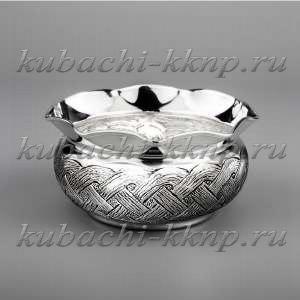 Серебряная конфетница 925 пробы 