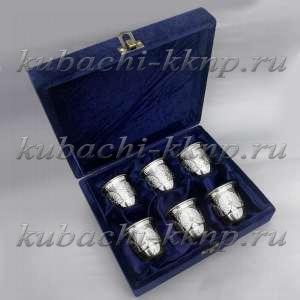 Набор из шести серебряных стопок  Набор из шести серебряных стопок