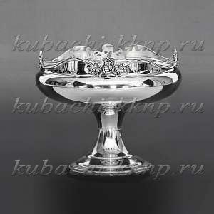 Вазочка серебряная для конфет - кф05