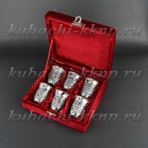 Набор серебряных стопок - стп029-6 Набор серебряных стопок - стп029-6