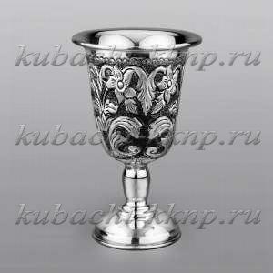 Серебряный бокал «Узор» - бк041